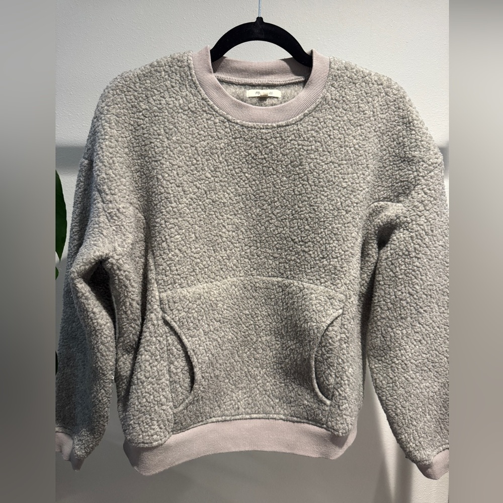 Madewell Fleece Pullover - Size XS